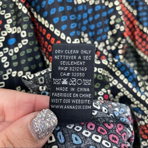 Anna Sui for Anthropologie Tesserae Mosaic‎ Beaded Shift Dress 4 - Picture 12 of 13